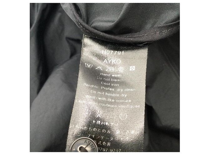 Anne Fontaine Cappotto Ayko con volant e 2 way zip Nero - vista 5