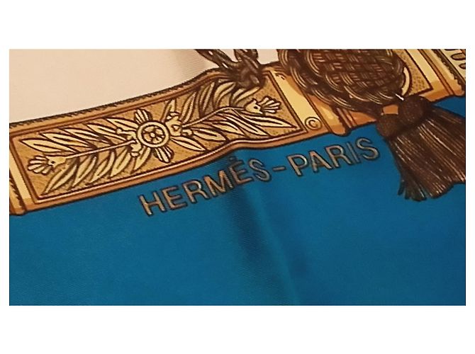 Hermès Seidentuch Blau 89x89 - Ansicht 2