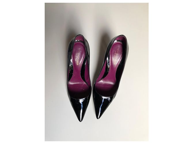 Décolleté Sergio Rossi in vernice nera Nero - vista 7