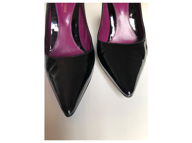 Décolleté Sergio Rossi in vernice nera Nero - vista 9