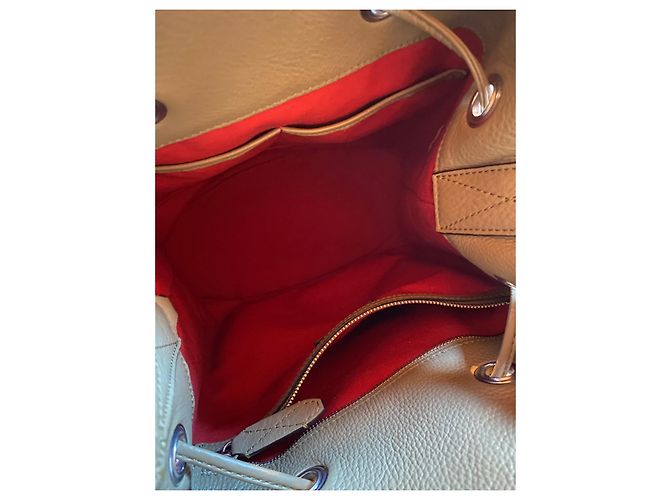 Borsa a secchiello Lancel Le Huit in pelle verde oliva - vista 3
