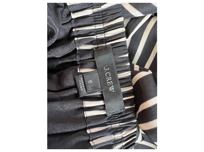 Falda de rayas J.Crew Negra Blanca Talla S Negro Blanco - vista 4