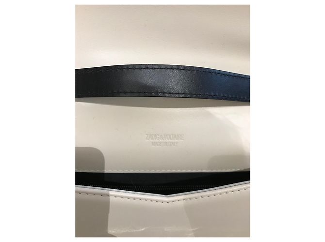 Porte-documents Zadig & Voltaire en cuir blanc - vue 4
