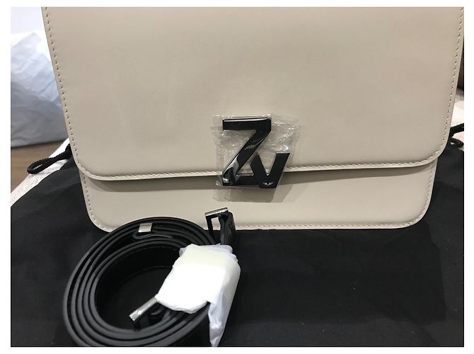 Porte-documents Zadig & Voltaire en cuir blanc - vue 5