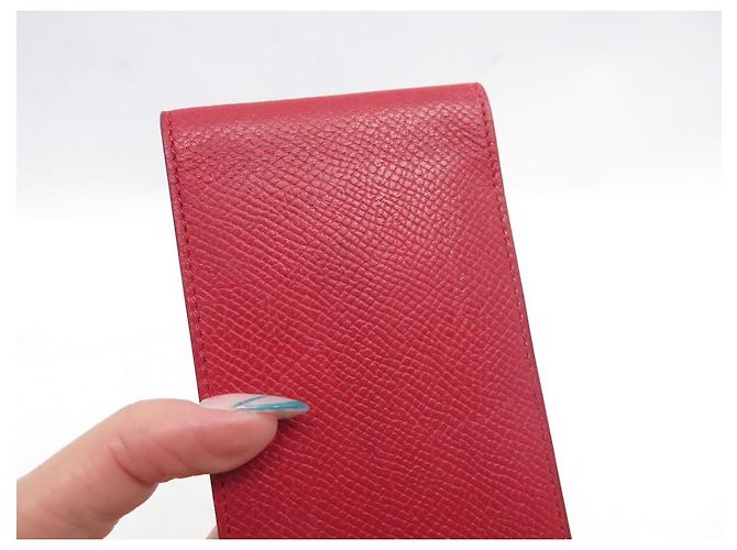 Hermès PORTA NOTEBOOK HERMES IN PELLE EPSOM ROSSO + 4 RICARICA COPERCHIO SUPPORTO ROSSO - vista 5