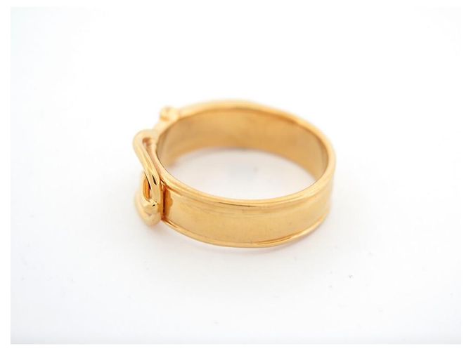 Ring Hermès ANEL DE LENÇO HERMES COM FIVELA DE CINTO EM METAL DOURADO ANEL DE LENÇO DOURADO - vista 2