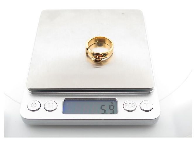 Ring Hermès ANEL DE LENÇO HERMES COM FIVELA DE CINTO EM METAL DOURADO ANEL DE LENÇO DOURADO - vista 5