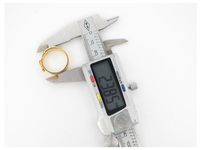 Ring Hermès ANEL DE LENÇO HERMES COM FIVELA DE CINTO EM METAL DOURADO ANEL DE LENÇO DOURADO - vista 6