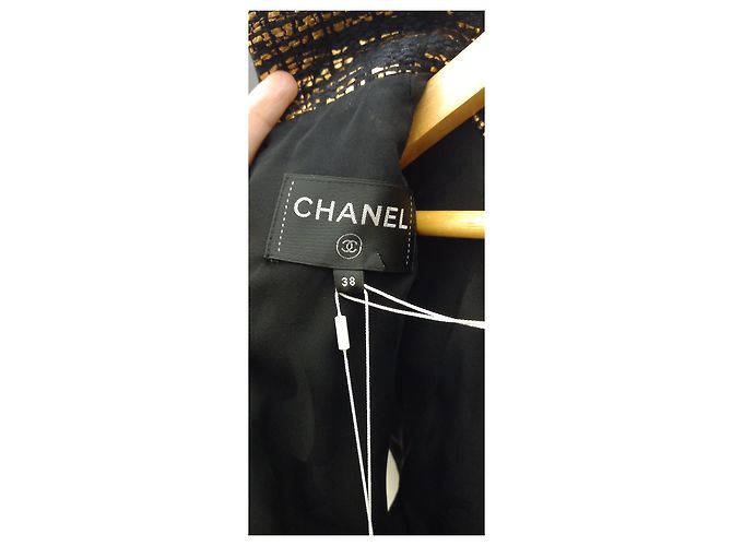 Chanel Vestidos Negro Dorado - vista 10
