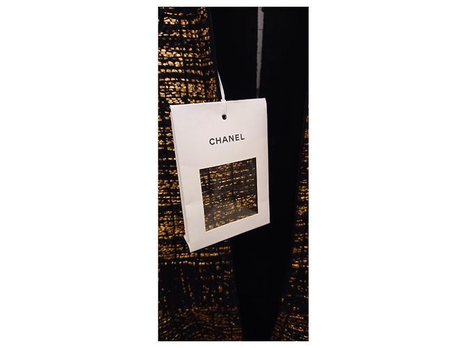 Chanel Vestidos Negro Dorado - vista 3