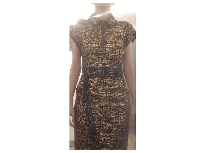 Chanel Vestidos Negro Dorado - vista 8