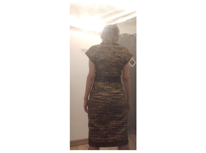 Chanel Vestidos Negro Dorado - vista 9