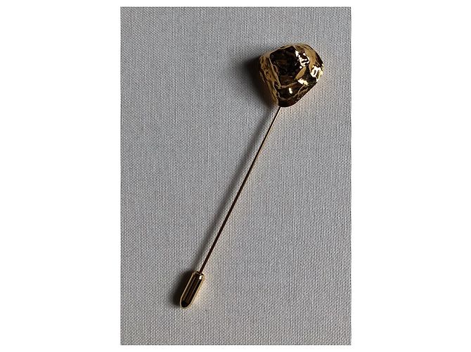 Spilla Yves Saint Laurent Nugget placcata oro D'oro - vista 2