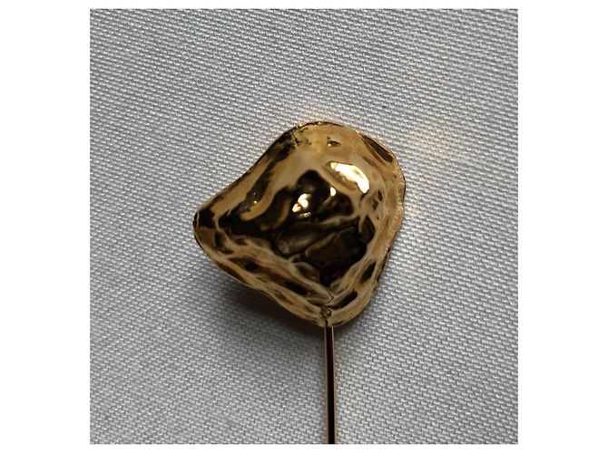 Spilla Yves Saint Laurent Nugget placcata oro D'oro - vista 3