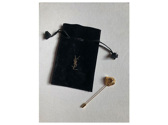 Spilla Yves Saint Laurent Nugget placcata oro D'oro - vista 7