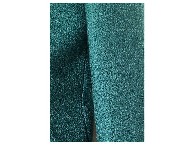 Chaqueta de tweed Yves Saint Laurent Variation Verde - vista 6