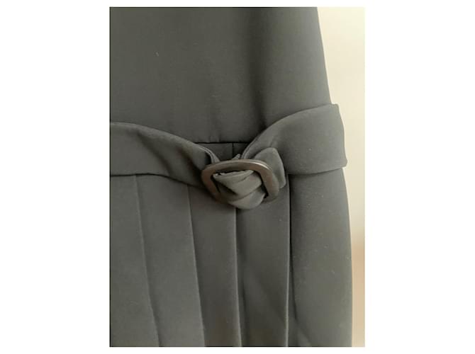 Prada Plissee Kleid Schwarz Polyester - Ansicht 2