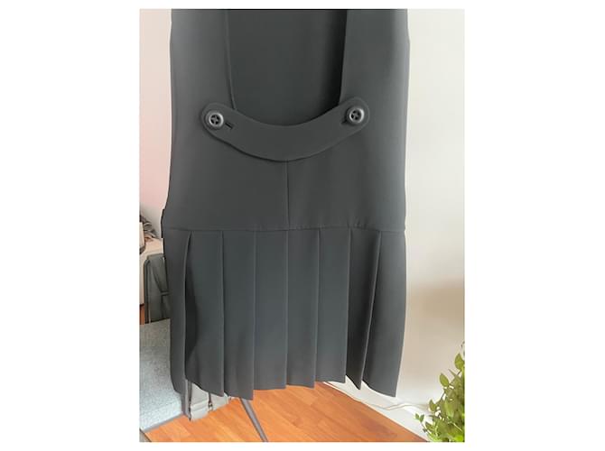 Prada Plissee Kleid Schwarz Polyester - Ansicht 5