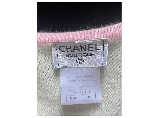 Chanel Cardigan aus Kaschmir Beige Größe 40 - view 7