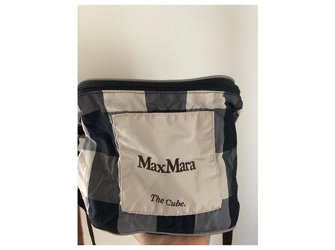 Max Mara Cube azul imprime logo frontal Arena Azul oscuro - vista 3