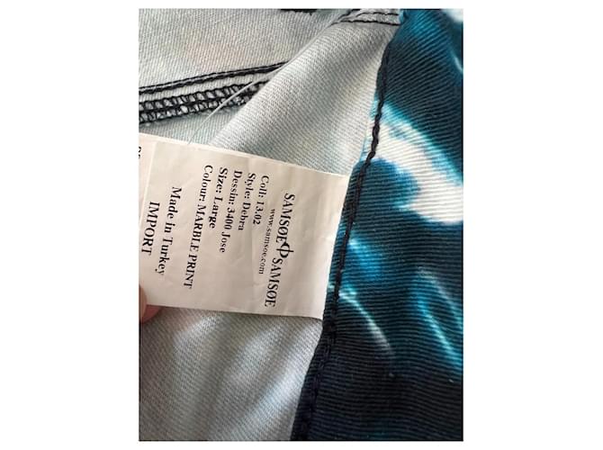 Pantalone Samsoe & Samsoe Debra Stampa Marmorizzata Blu - vista 6