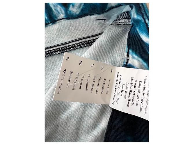 Pantalone Samsoe & Samsoe Debra Stampa Marmorizzata Blu - vista 7