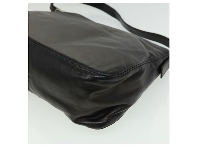 FENDI Borsa A Tracolla Mamma Baguette Pelle Nera Auth bs2909 - vista 16
