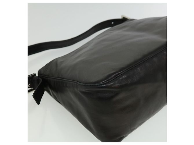 FENDI Borsa A Tracolla Mamma Baguette Pelle Nera Auth bs2909 - vista 17