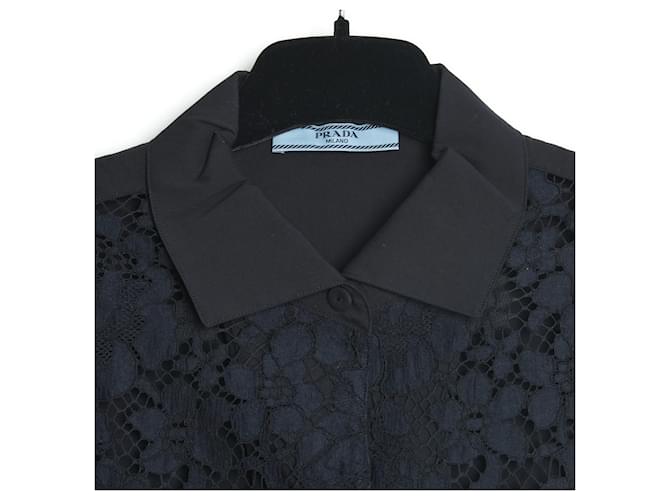Prada ALGODÓN ENCAJE NEGRO NOCHE ES38 - vista 2