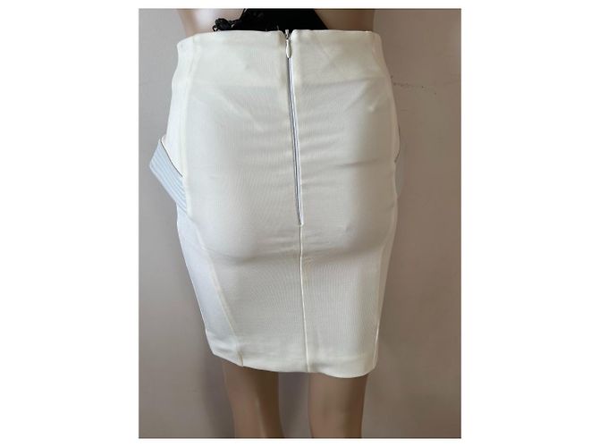 Falda Philipp Plein Helen blanca Blanco - vista 3