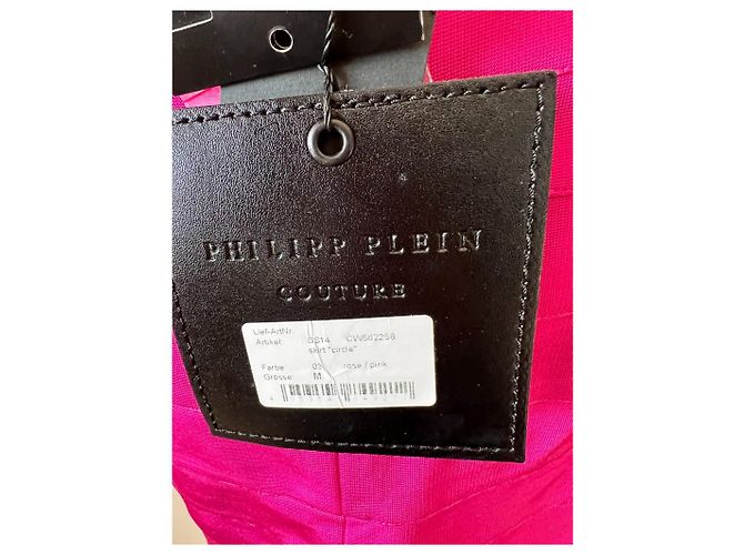 Falda Philipp Plein Helen blanca Rosa Blanco - vista 5