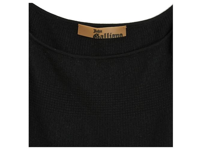 John Galliano CASHMERE NEGRO MINIMAL EN38 - vista 2