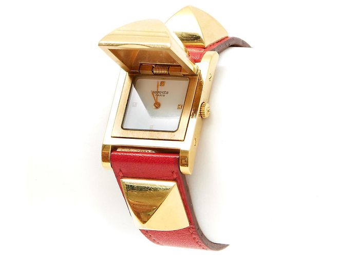 Hermès GOLDENES MEDOR GM GESCHMORTEN - Ansicht 2