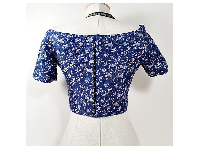 Top Corset Etro em Seda e Algodão Multicor - vista 3