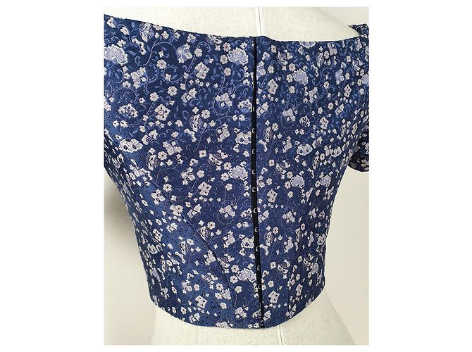 Top Corset Etro em Seda e Algodão Multicor - vista 4