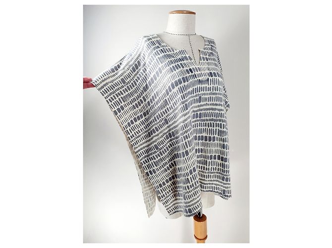 Jersey Estilo Poncho Oversize Hémisphère de Cachemira Gris - vista 2