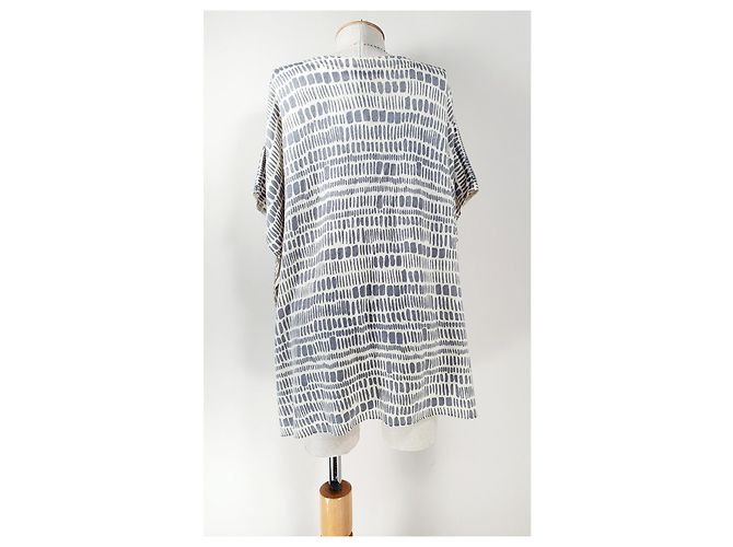 Jersey Estilo Poncho Oversize Hémisphère de Cachemira Gris - vista 4