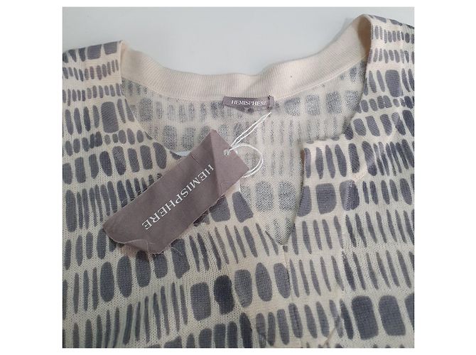 Jersey Estilo Poncho Oversize Hémisphère de Cachemira Gris - vista 5