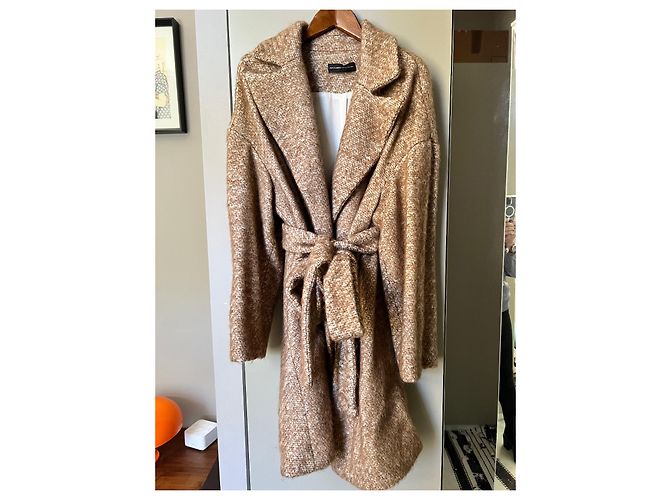 Abrigo de Alessandro Dell'Acqua de lana y mohair Caramelo - vista 2
