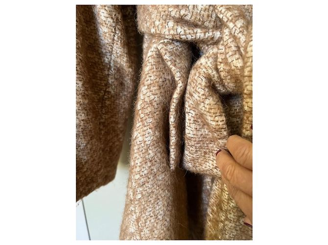 Abrigo de Alessandro Dell'Acqua de lana y mohair Caramelo - vista 6