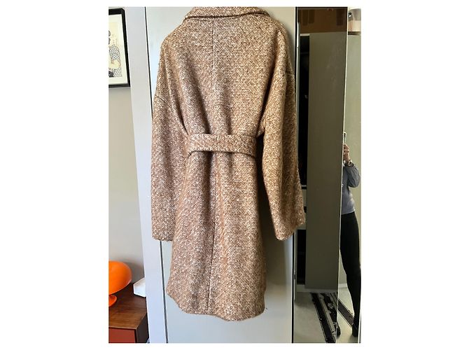 Abrigo de Alessandro Dell'Acqua de lana y mohair Caramelo - vista 9