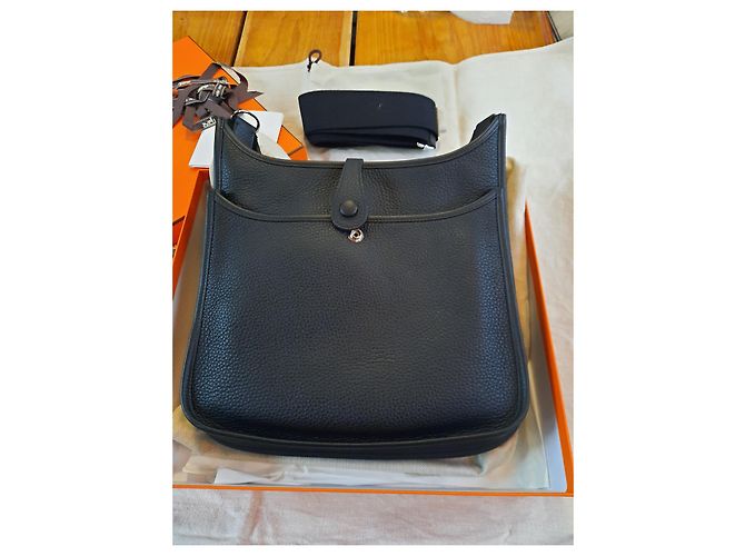 Hermès Evelyne Tasche Schwarz - Ansicht 4
