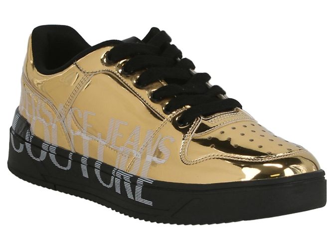 Sneakers basse Versace Jeans Couture metallizzate - vista 3