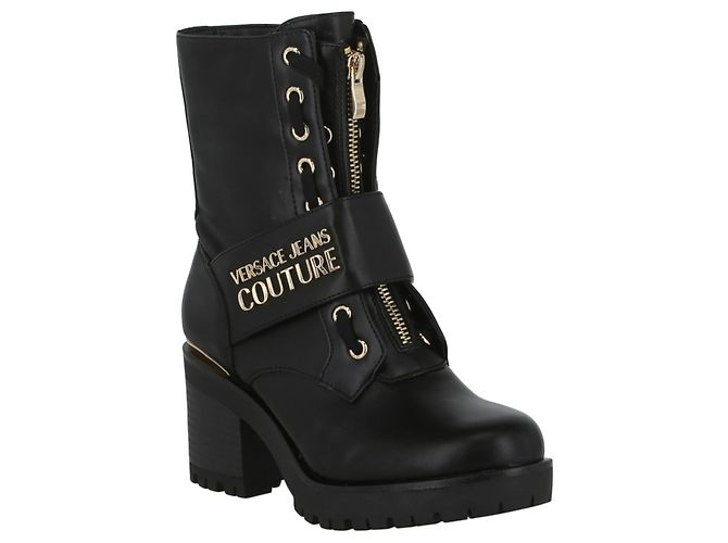 Versace Jeans Couture Stivaletti Combat con logo Versace Jeans - vista 2