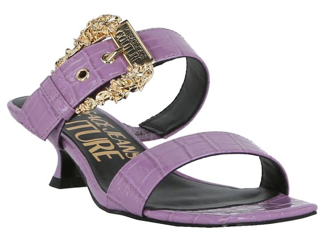 Versace Jeans Couture Mules con stampa coccodrillo di Versace Jeans - vista 3