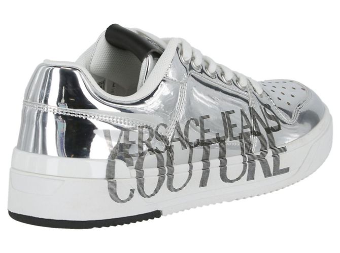 Sneakers basse Versace Jeans Couture metallizzate - vista 3
