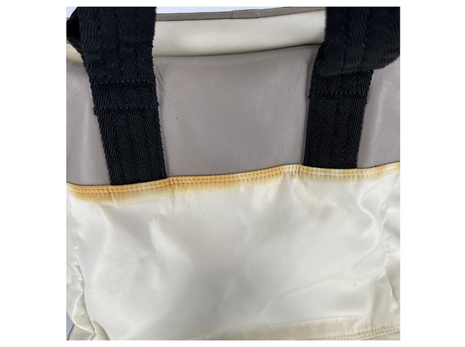 Chanel Zaino in nylon beige - vista 12