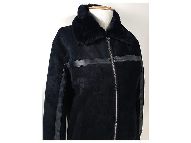 Autre Marque Black Jacket Polyester Elastane M - view 2