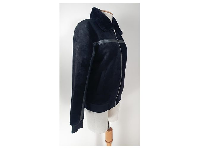 Autre Marque Black Jacket Polyester Elastane M - view 3