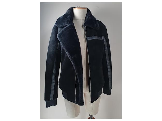 Autre Marque Black Jacket Polyester Elastane M - view 7
